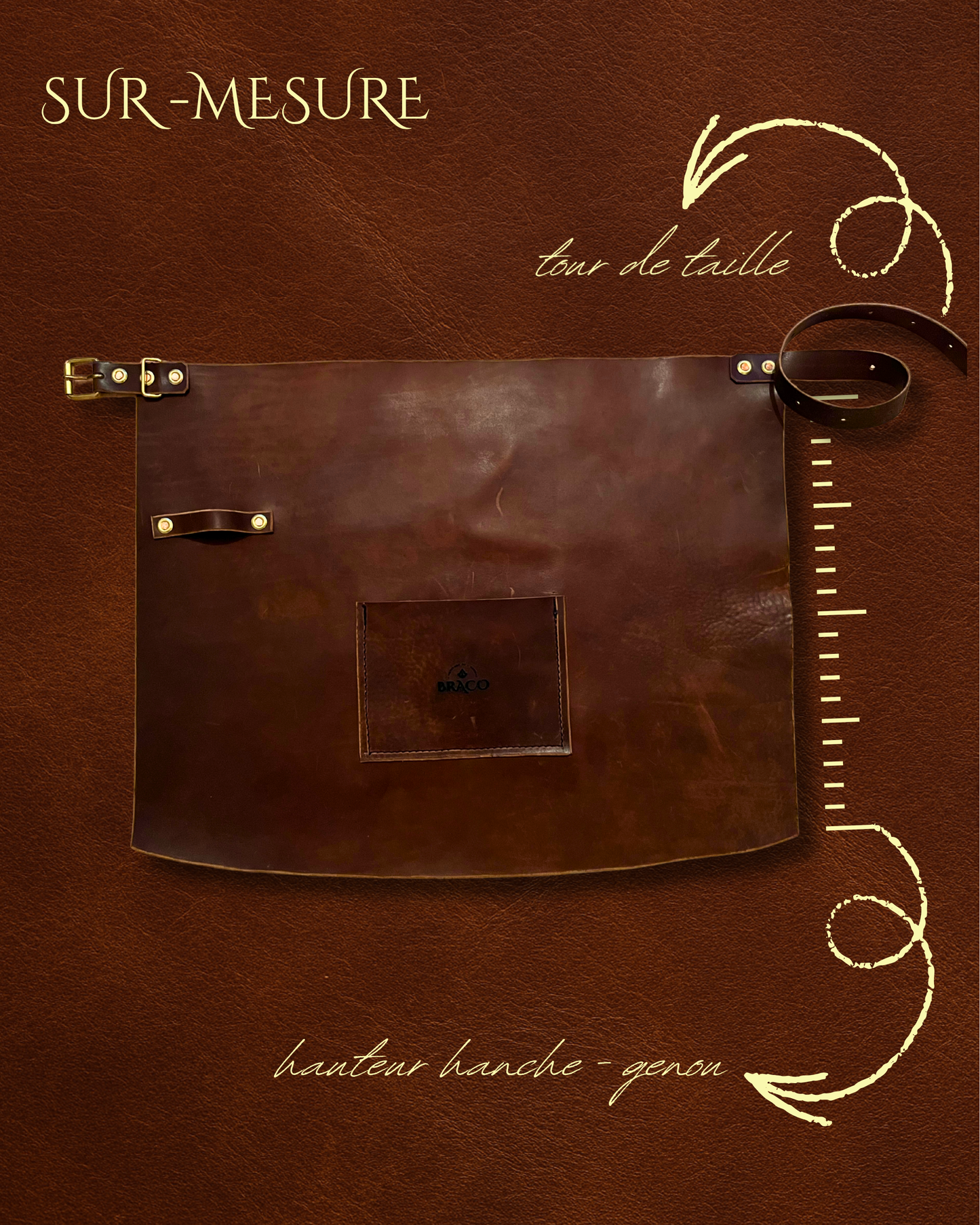 Tablier cuir ~ bougnat héritage